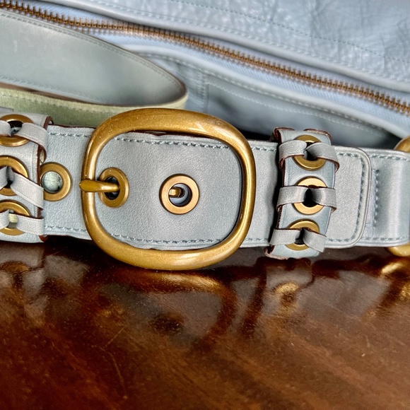 Coach Bleecker Set XL Duffle 11423 Tattersall Lining Brass Detail & Wallet - Picture 10 of 16